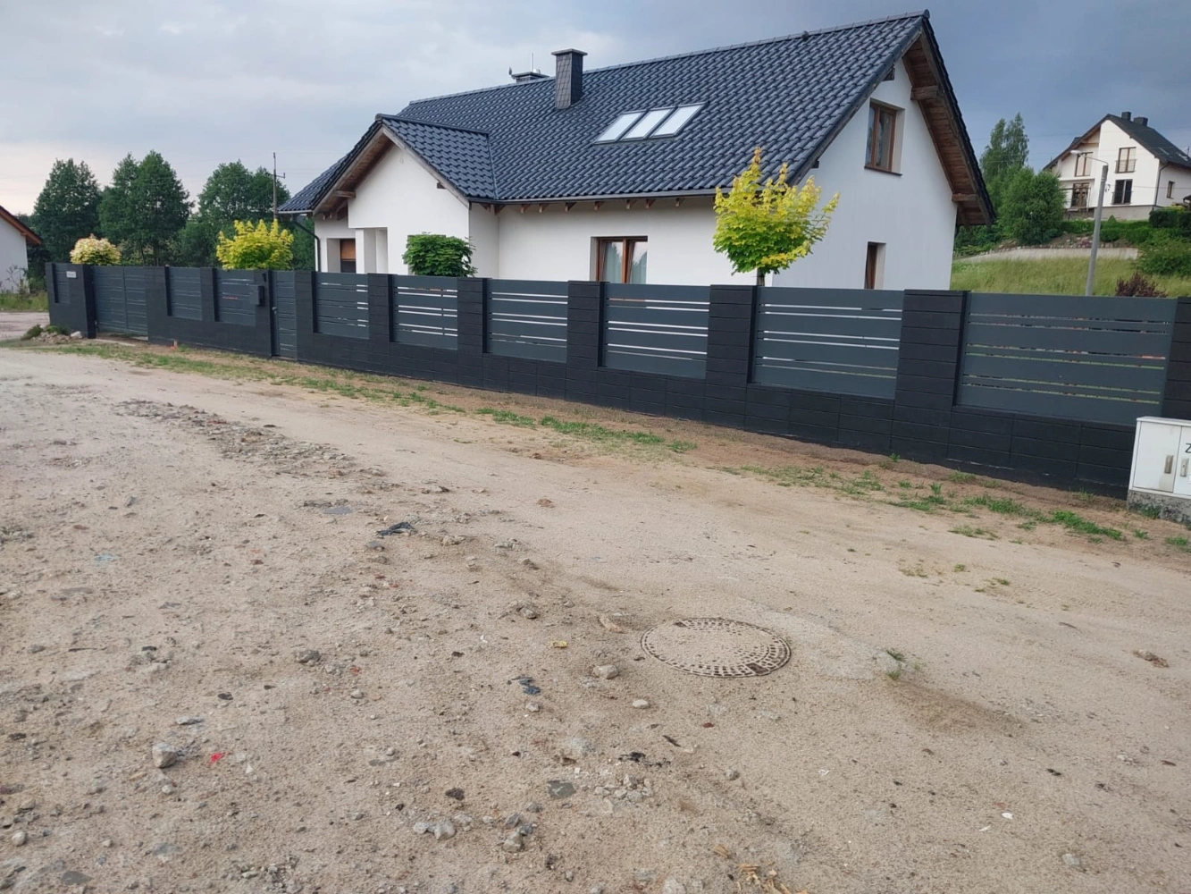 ogrodzenie z bloczków betonowych